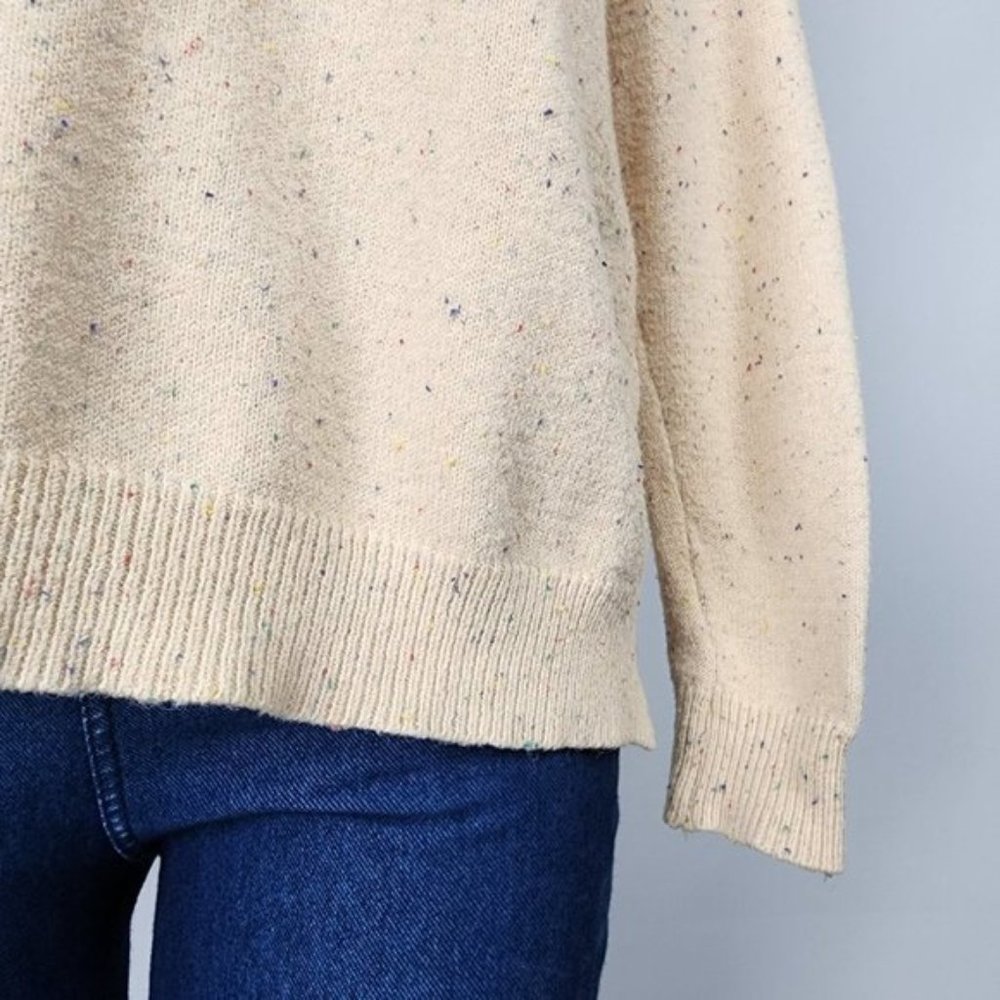 DREAMERS Cream Knit Sweater Size S/M - Picture 3 of 7